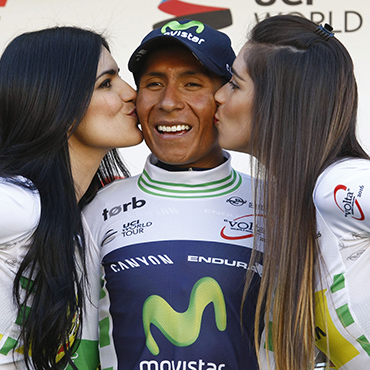 Quintana defendió el liderato de la Vuelta a Cataluña tras una exigente quinta jornada