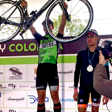 Carlos Andrés Trujillo ganador de la Gran Fondo Nueva York Colombia 2016