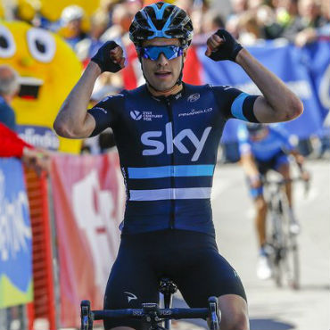 Mikel Landa ganador de segunda etapa y líder de Giro del Trentino (FOTO Sky)