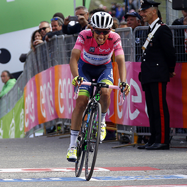 Chaves se mostró feliz por haber terminado en el podio del Giro de Italia