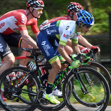 Esteban Chaves, noveno en la etapa y décimo en la general (FOTO Orica)