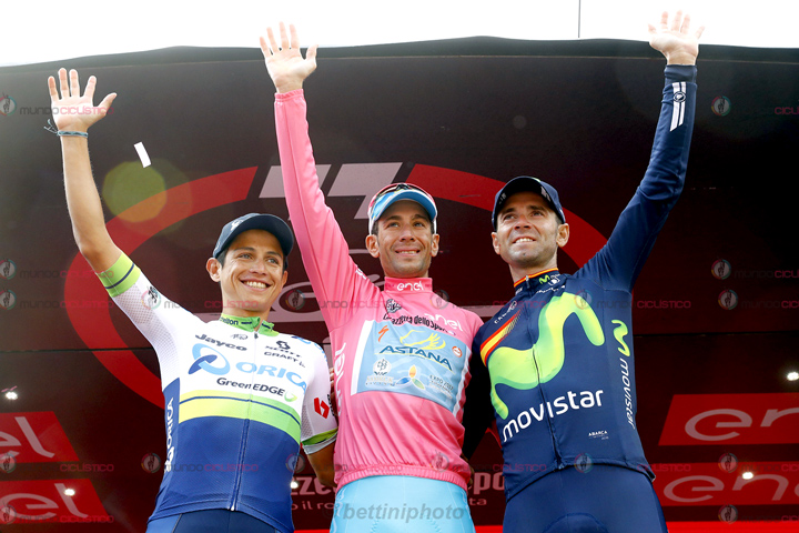 El podio final en Torino