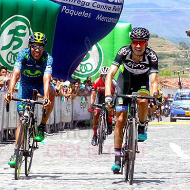 Juan Pablo Suárez, ganó primera etapa y es líder de Vuelta a Antioquia