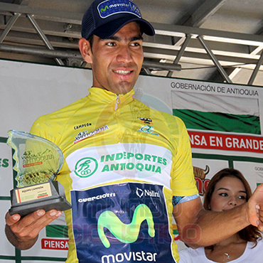 Omar Mendoza, gran campeón de Vuelta a Antioquia