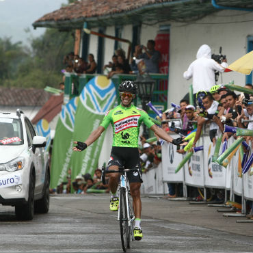 Cristian Montoya ganador de la décima etapa de la Vuelta a Colombia
