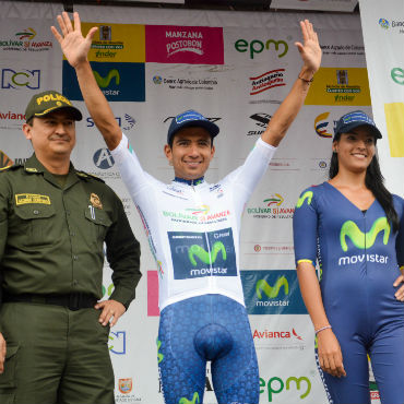 Edwind Sánchez, líder de la combatividad de la Vuelta a Colombia