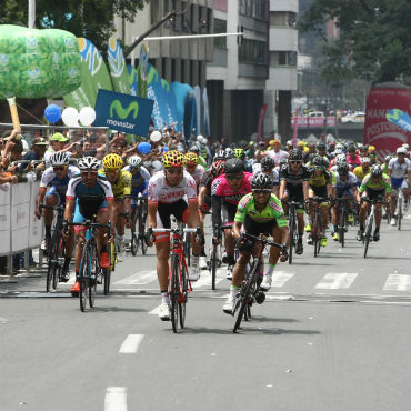 Jairo Salas ganador de la novena etapa con llegada en Cali