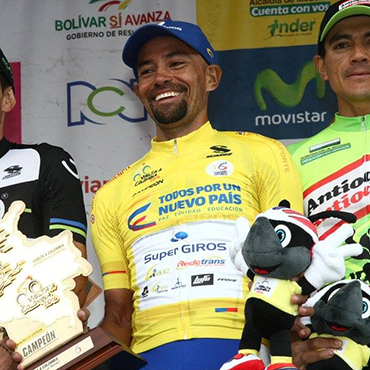Mauricio Ortega ocupó el primer cajón del podio de la Vuelta a Colombia 2016