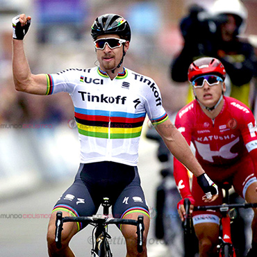 Peter Sagan vencedor de la tercera etapa de la Vuelta a Suiza