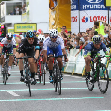 Fernando Gaviria vencedor de la segunda etapa del Tour de Polonia y es nuevo líder
