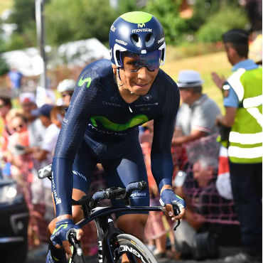 Nairo Quintana fue décimo en la cronoescalada