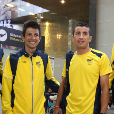 Selección Colombia de ruta ya esta en Ríon (Foto Fedeciclismo)
