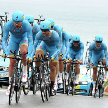 El Astana ganador de la CRE de la Vuelta a Burgos 2016