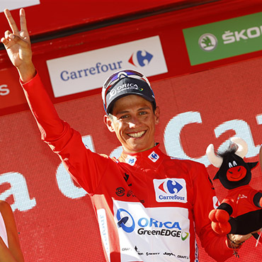 Esteban Chaves fue líder en el 2015 de la Vuelta a España