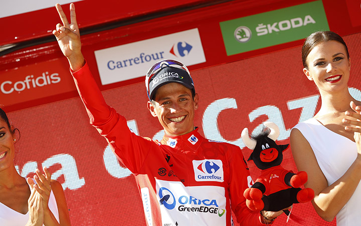 Esteban Chaves fue líder en el 2015 de la Vuelta a España