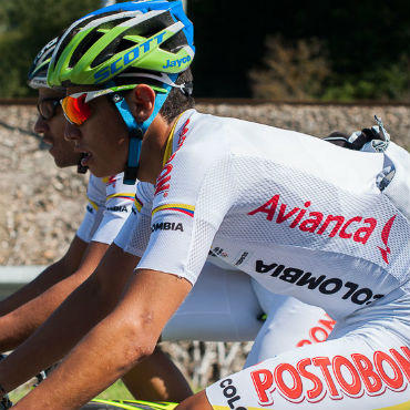 Esteban Chaves, por una gran presentación este sábado en la Ruta de Río (Foto Fedeciclismo)