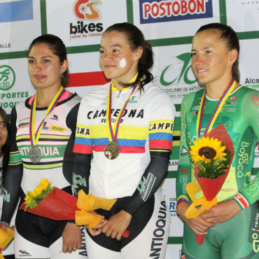 Podio de Nacional de Pista de Medellin