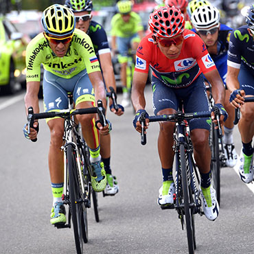 Alberto Contador fue uno de los grandes protagonistas de la sensacional etapa 15 de la ronda ibérica