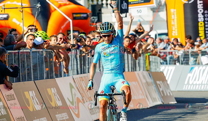 Miguel Ángel López ganó este miércoles la Milano-Torino de Italia