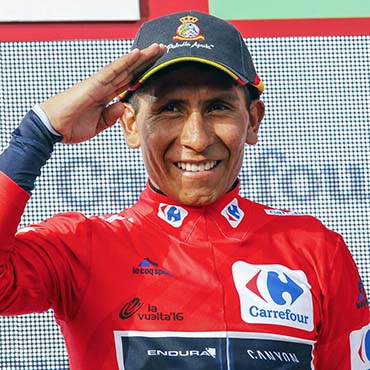 Quintana consiguió este sábado una histórica victoria en la Vuelta a España, la segunda de Colombia tras la de Lucho Herrera en 1987