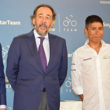 Nairo Quintana, firmó nuevo contrato con el Movistar Team hasta el 2019 (Foto Movistar Team)
