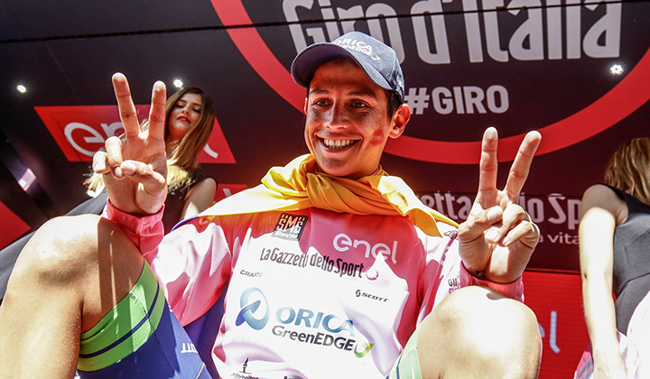 Esteban Chaves, subcampeón del Giro 2016