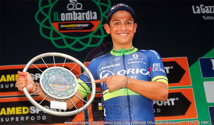 Esteban Chaves le sumó este sábado a su ya abultadas vitrinas el trofeo de Campeón del Giro de Lombardía