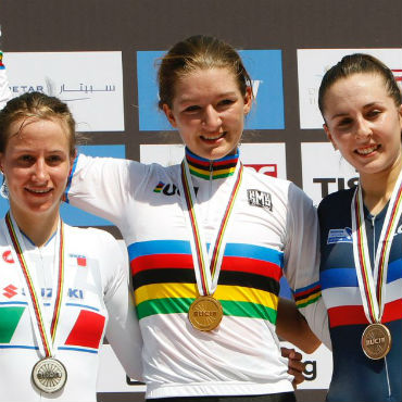 Karlijn Swinkels de Holanda ganó el oro en la CRI junior de Mundial de Catar