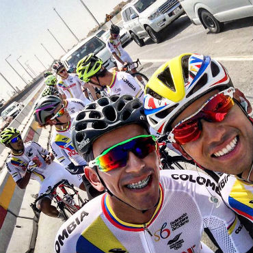 Sebastián Molano tuvo un percance mecánico que le impidió una mejor ubicación en Doha, Catar