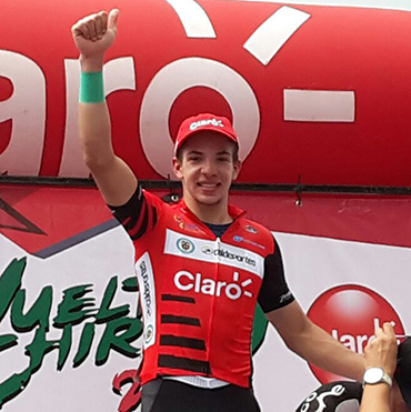 El joven velocista cordobés sumó su tercera victoria de etapa en la Vuelta a Chiriquí