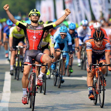 Jakub Mareczko, alcanzó su tercera victoria en el Tour de Taihu de la China