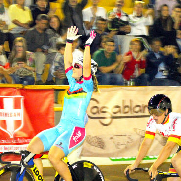 Kristina Vogel, una de las atracciones del EPM Medellín de pista