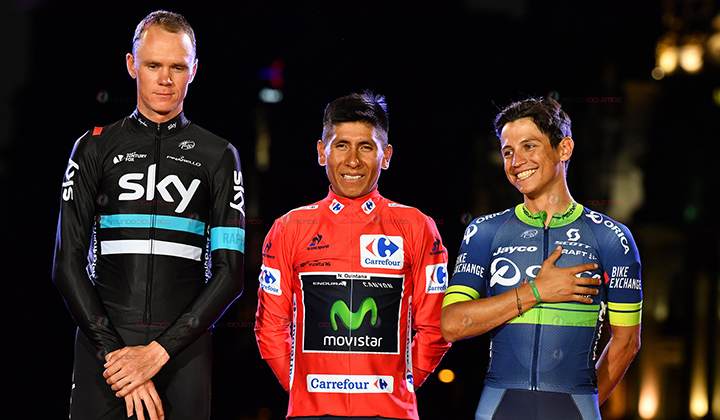 Nairo Quintana y Esteban Chaves fueron 3o y 5o en la votación final de la Bicicleta de Oro de la Revista francesa Veló