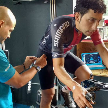 Walter Pedraza en pretemporada con el GW Shimano