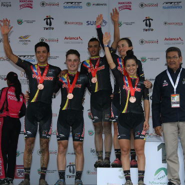 Colombia, medalla de bronce, en Panamericano de MTB en relevos