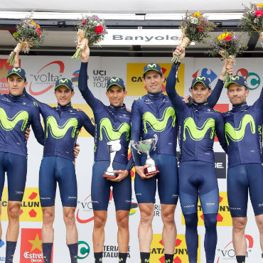 Movistar ganó CRE en Vuelta a Cataluña (Foto-Movistar)