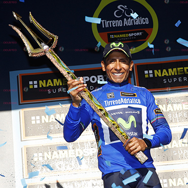 Nairo Quintana, levantó su segundo Tridente