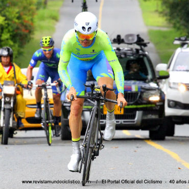 Oscar Sevilla voló en la CRI y es el nuevo líder de Vuelta al Valle