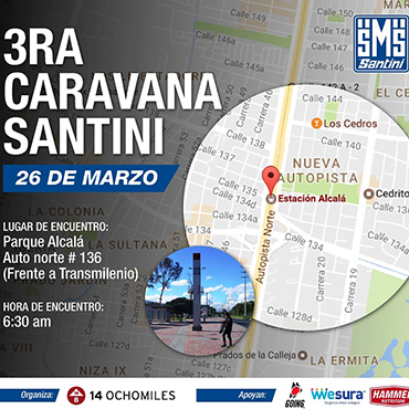 Este Domingo 26 de Marzo 3a Caravana 14 OCHOMILES-SANTINI