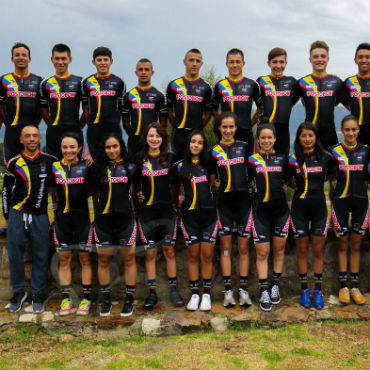 Selección Colombia de MTB en Panamericano de Paipa