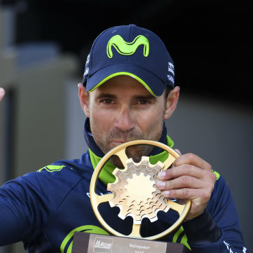 Alejandro Valverde ganó su quinta Flecha Valona (Foto Movistar)