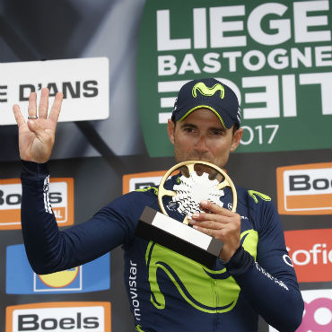 Alejandro Valverde ganador por cuarta ocasión