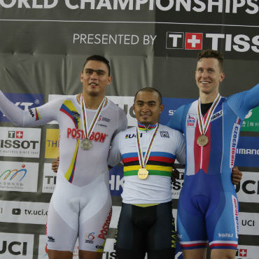 Fabián Puerta, medalla de plata en Mundial de Pista de Hong-Kong