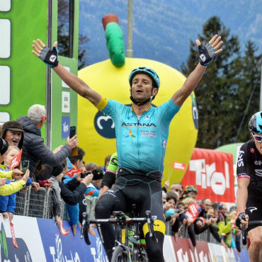 Michele Scarponi ganador de primera etapa del Tour de Los Alpes