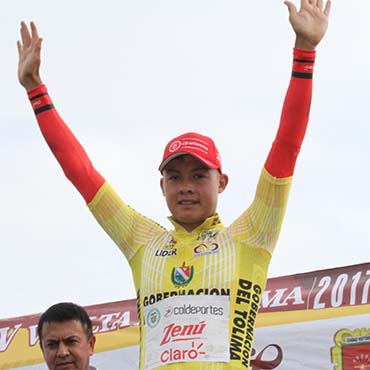 Rodrigo Contreras ganó la CRI de apertura y es líder de la Vuelta al Tolima