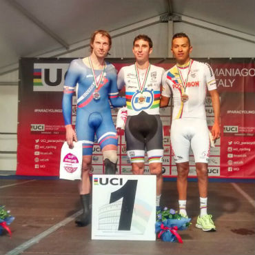 Diego Dueñas medalla de bronce en CRI en Copa Mundo de ruta