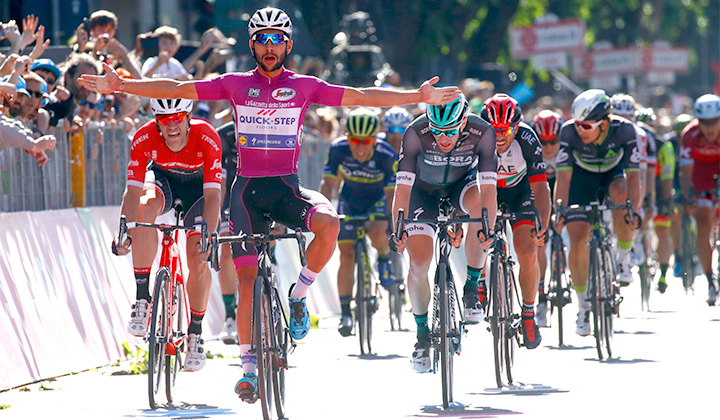 Fernando Gaviria obtiene su cuarta victoria en el Giro de Italia