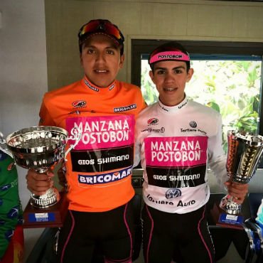 Sergio Higuita, campeón de la montaña y Hernán Aguirre mejor joven