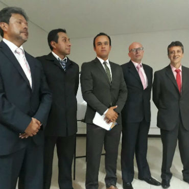 Jaime Silva, nuevo presidente, Diego Gutiérrez, Román García, Fabián Hernández y Germán Delgado