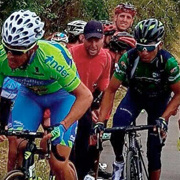 Oscar Sevilla y Nairo Quintana libran su propio duelo en la Vuelta a Ast